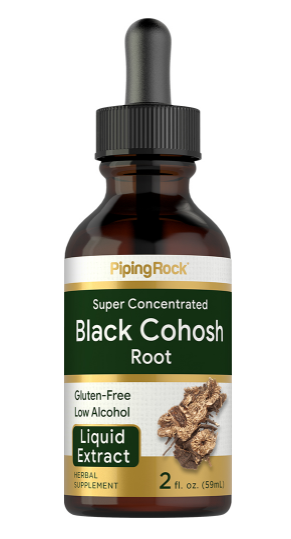 Black Cohosh Root Liquid Extract, 2 fl oz (59 mL) Dropper Bottle