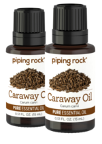 Caraway Pure Essential Oil (GC/MS Tested), 1/2 fl oz (15 mL) Dropper Bottle, 2 Dropper Bottles