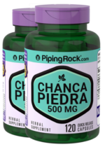 Chanca Piedra (Phyllanthus niruri), 500 mg, 120 Quick Release Capsules, 2 Bottles
