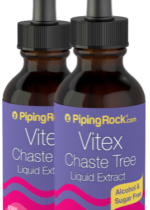Chaste Tree Berry (Vitex) Liquid Extract Alcohol Free, 2 fl oz (59 mL) Dropper Bottle, 2 Dropper Bottles