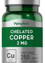 Chelated Copper (Amino Acid Chelate), 2 mg, 250 Tablets