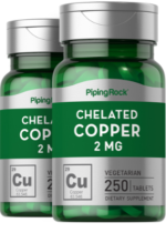 Chelated Copper (Amino Acid Chelate), 2 mg, 250 Tablets, 2 Bottles