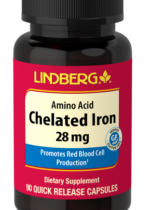 Chelated Iron, 28 mg, 90 Capsules