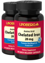 Chelated Iron, 28 mg, 90 Capsules, 2 Bottles