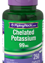 Chelated Potassium (Gluconate), 99 mg, 250 Caplets