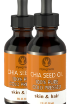 Chia Seed Oil For Skin, Hair, Lip and Nail Care, 2 fl oz (59 mL) Dropper Bottle, 2 Dropper Bottles