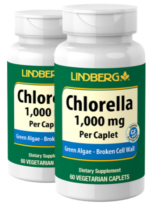 Chlorella, 1000 mg, 60 Vegetarian Caplets, 2 Bottles