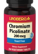 Chromium Picolinate, 200 mcg, 250 Vegetarian Tablets