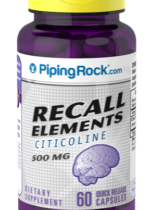 Citicoline (Recall Elements), 500 mg, 60 Quick Release Capsules