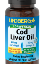 Cod Liver Oil (Norwegian), 415 mg, 120 Softgels