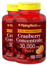Ultra Triple Strength Cranberry Plus C, 30,000 mg (per serving), 150 Quick Release Capsules, 2 Bottles
