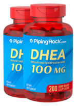 DHEA, 100 mg, 200 Quick Release Capsules, 2 Bottles