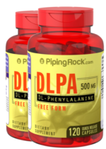 DLPA - phenylalanine 120 capsules 2 bottles