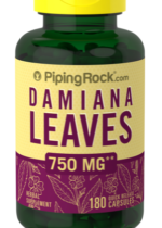 Damiana Leaves, 750 mg, 180 Quick Release Capsules