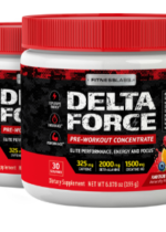 Delta Force Pre-Workout Concentrate Powder (Knockout Fruit Punch), 6.87 oz (195 g) Bottle, 2 Bottles