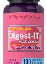 Digest-IT Multi Enzymes Super Strength with Probiotics, 100 Quick Release Capsules