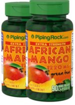 Extra Strength African Mango & Green Tea, 1220 mg, 90 Quick Release Capsules, 2 Bottles