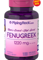 Fenugreek, 1220 mg (per serving), 100 Quick Release Capsules