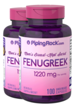 Fenugreek, 1220 mg (per serving), 100 Quick Release Capsules, 2 Bottles