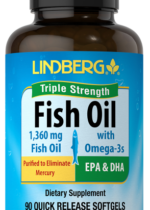 Fish Oil Triple Strength (with Omega-3), 1360 mg, 90 Softgels