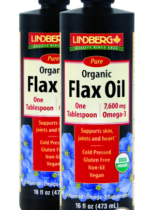 Flax Oil Liquid (Organic), 16 fl oz (473 mL) Bottle, 2 Bottles