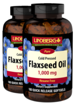 Flaxseed Oil, 1000 mg, 180 Quick Release Softgels, 2 Bottles