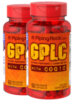 GPLC Glycine Propionyl-L-Carnitine HCl with CoQ10, 60 Quick Release Capsules, 2 Bottles