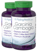 Garcinia Cambogia 500 mg w/Raspberry Ketones & Green Coffee, 90 Coated Caplets, 2 Bottles