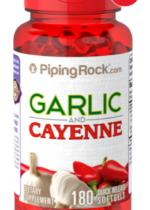 Garlic 1000 mg & Cayenne 150 mg, 180 Quick Release Softgels