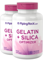 Gelatin (Beef) plus Silicon Optimizer, 540 mg, 180 Quick Release Capsules, 2 Bottles