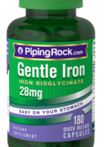 Gentle Iron (Iron Bisglycinate), 28 mg, 180 Quick Release Capsules