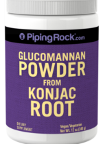 Glucomannan Powder (Konjac Root), 12 oz (340 g) Bottle
