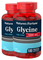 Glycine, 1000 mg, 100 Quick Release Capsules, 2 Bottles