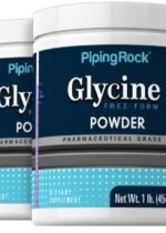 Glycine Powder, 1 lb (454 g) Bottles, 2 Bottles