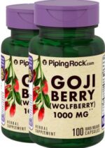 Goji Berry (Wolfberry), 1000 mg, 100 Quick Release Capsules, 2 Bottles