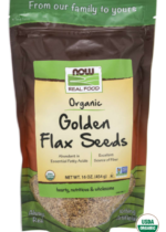 Golden Flax Seeds (Organic), 16 oz (454 g) Bag