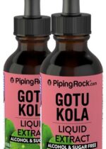 Gotu Kola Liquid Extract Alcohol Free, 2 fl oz (59 mL) Dropper Bottle, 2 Bottles