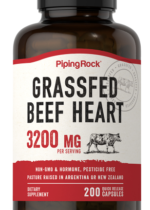 Grass Fed Beef Heart, 3200 mg (per serving), 200 Quick Release Capsules