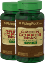 Green Coffee Bean 50% Chlorogenic Acid, 400 mg, 90 Quick Release Capsules, 2 Bottles