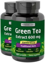 Green Tea Standardized Extract, 600 mg, 120 Capsules, 2 Bottles