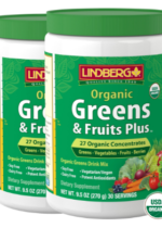 Greens & Fruits Plus Organic, 9.5 oz (270 g) Bottle, 2 Bottles