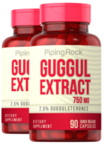 Guggul Extract (Guggulsterones), 750 mg, 90 Quick Release Capsules, 2 Bottles