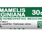 Hamamelis Virginiana 30c Homeopathic Formula for Hemorrhoids & Varicose Veins, 80 Pellets
