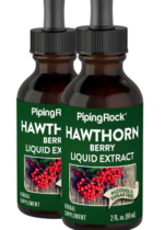 Hawthorn Berry Liquid Extract Alcohol Free, 2 fl oz (59 mL) Dropper Bottle, 2 Dropper Bottles