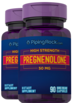 High Strength Pregnenolone, 50 mg, 90 Quick Release Capsules, 2 Bottles