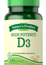 High potency D3 130 soft gels