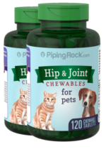 Hip & Joint for Dogs & Cats, 120 Chewable Tablets, 2 Bottles