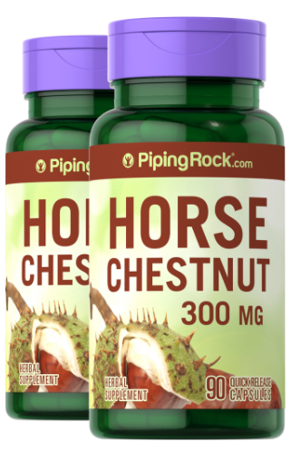 Horse Chestnut (Standardized Extract), 300 mg, 90 Quick Release Capsules, 2 Bottles