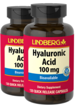 Hyaluronic Acid, 100 mg, 120 Capsules, 2 Bottles