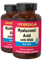 Hyaluronic Acid with MSM, 120 Capsules, 2 Bottles